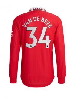 Manchester United Donny van de Beek #34 Heimtrikot 2022-23 Langarm
